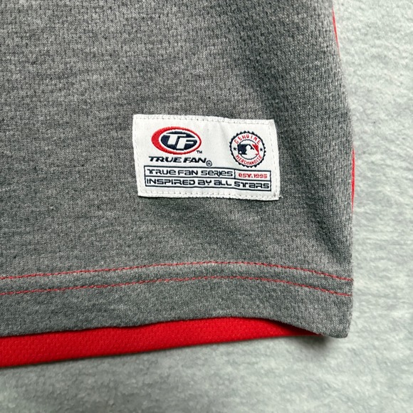 Cincinnati Reds True Fan MLB T-Shirt Baseball Jersey V-Neck Men Large - Picture 6 of 9